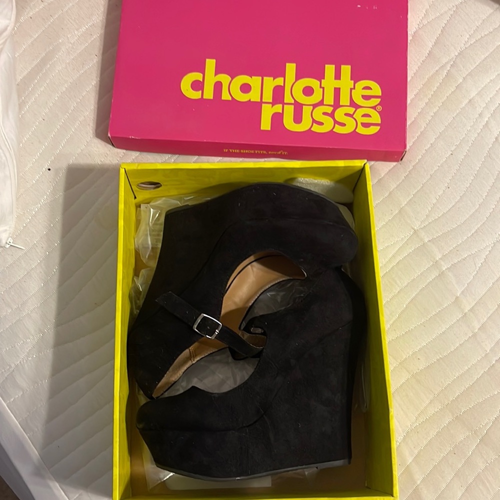 Charlotte Russe black wedges